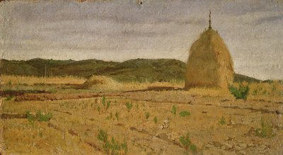 Hay Stack，1867-70 作者 乔凡尼·法托里（Giovanni Fattori）