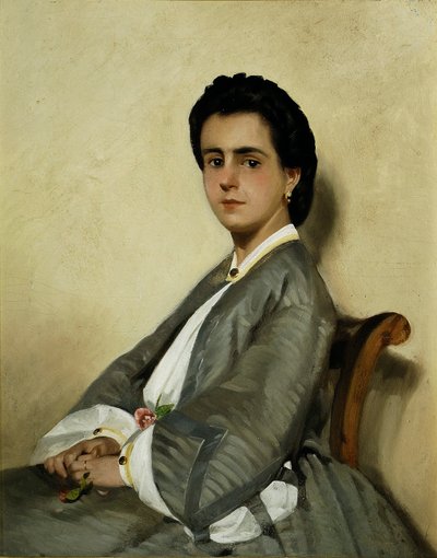 意大利语：表妹阿吉亚 作者 乔凡尼·法托里（Giovanni Fattori）