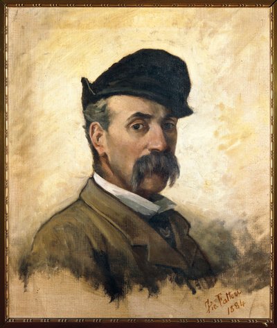 意大利，佛罗伦萨，59岁时的自画像 作者 乔凡尼·法托里（Giovanni Fattori）