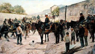军事演习 作者 乔凡尼·法托里（Giovanni Fattori）