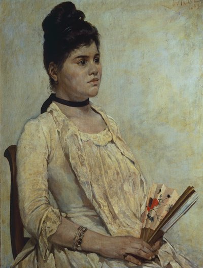 继女朱莉娅-马里内利的画像 作者 乔凡尼·法托里（Giovanni Fattori）
