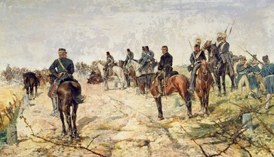 战线，1884年 作者 乔凡尼·法托里（Giovanni Fattori）