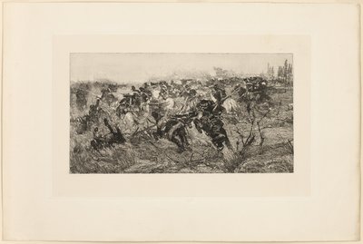 骑兵冲锋 作者 乔凡尼·法托里（Giovanni Fattori）