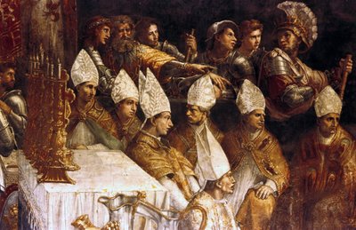 The Coronation of Charlemagne (painting) 作者 乔万尼·弗朗切斯科（c.1488-1528）彭尼