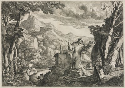 圣方济各接受圣痕 作者 Giovanni Francesco Grimaldi