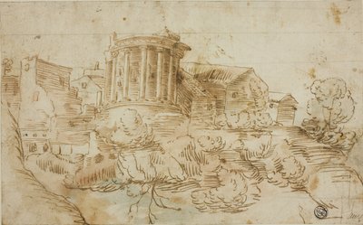 蒂沃利维斯塔神庙景观 作者 Giovanni Francesco Grimaldi