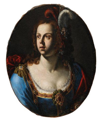 Giovanni Francesco Guerrieri Damenbildnis 作者 乔凡尼·弗朗切斯科·格雷里