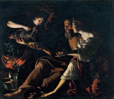 罗得和他的女儿们，1617年。 作者 乔凡尼·弗朗切斯科·格雷里
