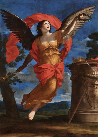 名声的寓言，1646年至1648年之间。 作者 Giovanni Francesco Romanelli