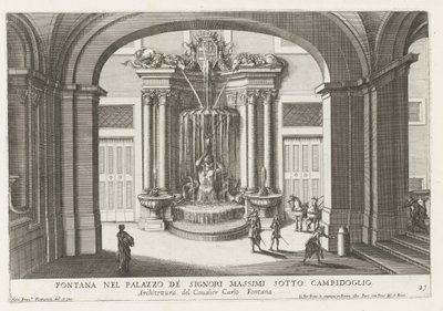 Fontein in de binnenplaats van het Palazzo Massimo di Rignano te Rome（罗马马西莫-迪-里尼亚诺宫中的方塔
坎皮多格里奥的马西莫签名宫中的字体（物体上的标题）
罗马的字体、宫殿和花园（系列标题）
罗马古建筑中的字体（系列名称 作者 乔瓦尼·贾科莫·德罗西