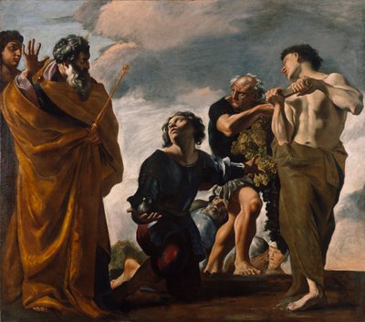 摩西和迦南的使者，1621-24 作者 乔凡尼·兰弗兰科（Giovanni Lanfranco）