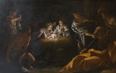 耶稣诞生场景 作者 乔凡尼·兰弗兰科（Giovanni Lanfranco）
