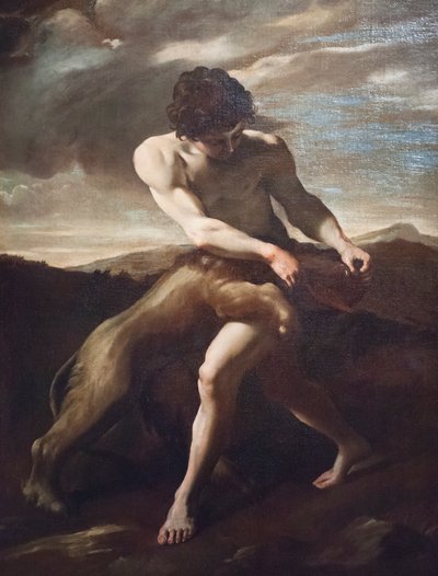 参孙杀死狮子 作者 乔凡尼·兰弗兰科（Giovanni Lanfranco）