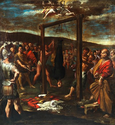 圣约瑟夫牧师的殉道，约1640-1645年。 作者 乔凡尼·兰弗兰科（Giovanni Lanfranco）