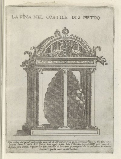 De Pigna te Vaticaanstand
圣彼得宫中的拉皮纳（文物标题）
罗马的现代和古代纪念碑（系列标题）
Ornamenti di fabriche antichi et moderni dell