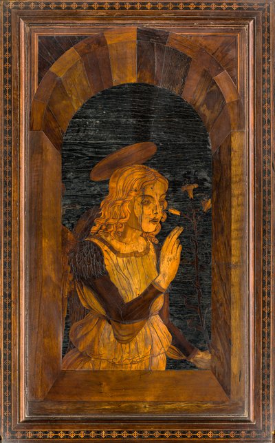 Lignaean Canonical 合唱团，由 Giovanni Maria Platina 镶嵌，1484 年，Superior Stall 作者 乔瓦尼·玛丽亚·普拉蒂纳
