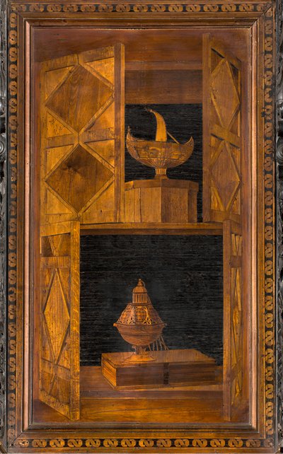 Lignaean Canonical Choir, Inlaid by Giovanni Maria Platina 1484, Superior Stall 作者 乔瓦尼·玛丽亚·普拉蒂纳