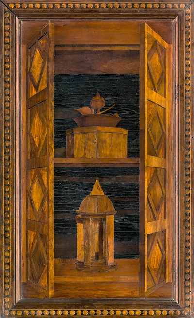 Lignaean Canonical Choir，由Giovanni Maria Platina 1484年镶嵌，高级档位 作者 乔瓦尼·玛丽亚·普拉蒂纳