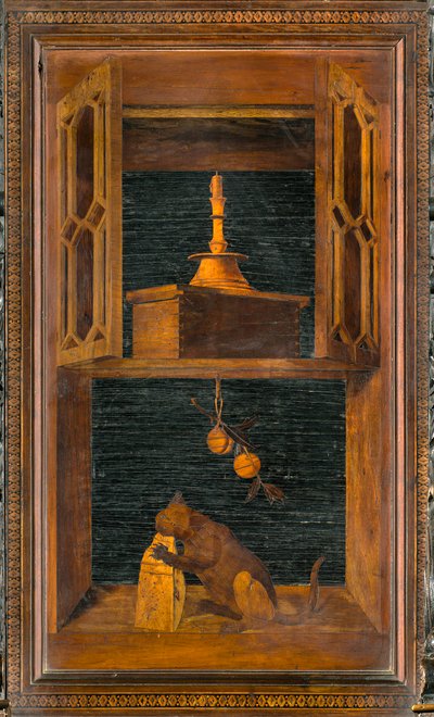 Lignaean Canonical Choir，由Giovanni Maria Platina 1484年镶嵌，高级档位 作者 乔瓦尼·玛丽亚·普拉蒂纳