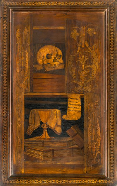 Lignaean Canonical 合唱团，由 Giovanni Maria Platina 镶嵌，1484 年，Superior Stall 作者 乔瓦尼·玛丽亚·普拉蒂纳