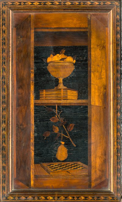 Lignaean Canonical 合唱团，由 Giovanni Maria Platina 镶嵌，1484 年，Superior Stall 作者 乔瓦尼·玛丽亚·普拉蒂纳