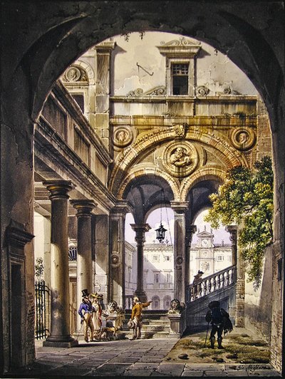 建筑随想曲 作者 乔凡尼·米利亚拉（Giovanni Migliara）