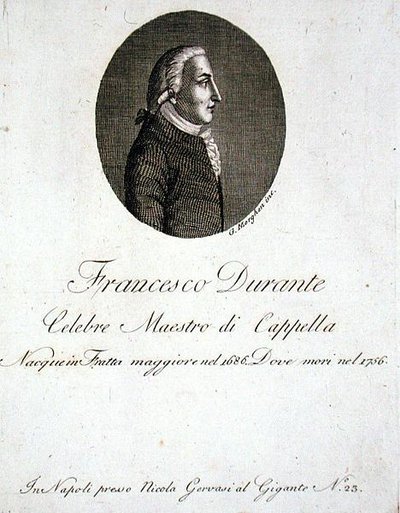 弗朗西斯科-杜兰特（1686-1756）（雕刻）。 作者 乔凡尼·莫根（Giovanni Morghen）
