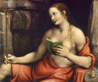 忏悔者圣玛丽抹大拉，c.1520（面板油画） 作者 Giovanni Pietro Rizzoli Giampietrino