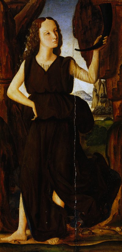 缪斯女神梅尔波梅内 作者 乔凡尼·桑蒂（Giovanni Santi）