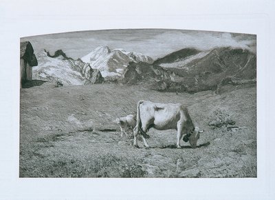 春季牧场 作者 乔凡尼·塞甘蒂尼（Giovanni Segantini）