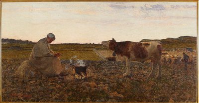 悲伤的时刻（绘画 作者 乔凡尼·塞甘蒂尼（Giovanni Segantini）