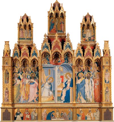 意大利语  圣母领报多联画 作者 Giovanni del Biondo