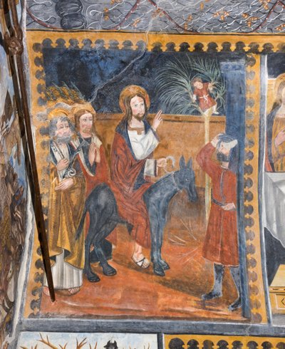 基督的故事耶稣手持棕榈枝进入耶路撒冷 作者 Giovanni di Cherasco Botoneri