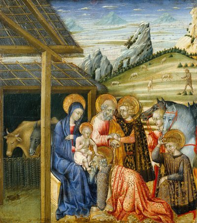 歌颂的崇拜，c.1460 作者 乔瓦尼·迪保罗·格拉齐亚