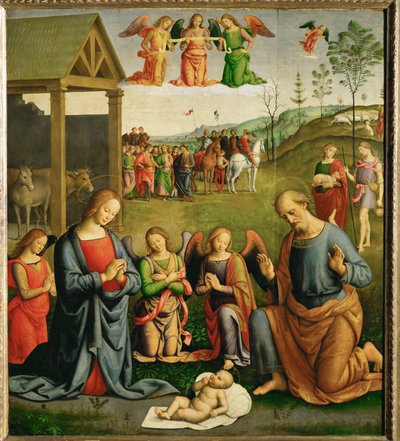 耶稣诞生 ... 作者 乔凡尼·迪·彼得罗 (c.1450-1529)（工作室）