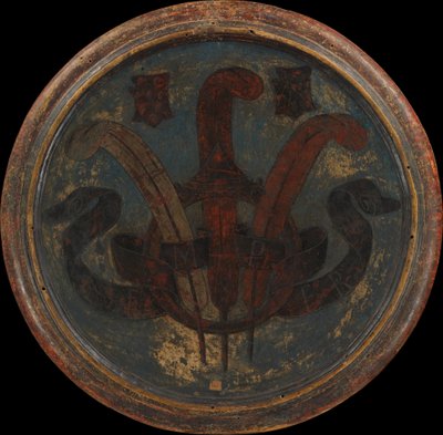 胜利的胜利，Lorenzo the Magnificent的诞生盘，反向，c。 1449（木头上的蛋彩画，银色和金色） 作者 乔凡尼·迪·塞尔瓦·乔吉亚