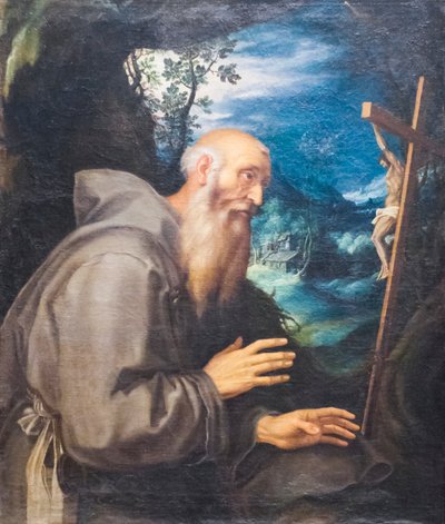神圣的隐士（布面油画） 作者 吉罗拉莫·穆恰诺