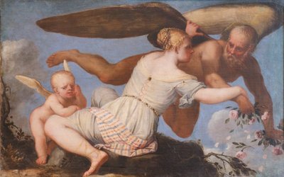 时间流逝的寓言，c。 1755-1759（布面油画） 作者 吉罗拉莫·佩莱格里尼