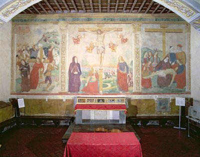 通往各各他山的道路，受难，沉积，来自分会 作者 Girolamo Ristori