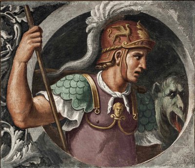 Saint George par Girolamo da Carpi (1501-1556).壁画，尺寸：78x91, , 国家博物馆，费拉拉 作者 吉罗拉莫·达·卡尔皮