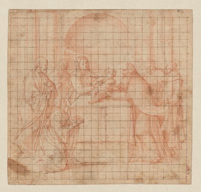 圣殿中的献祭 作者 Girolamo da Santacroce
