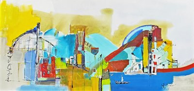 Los Colores D Ela Boca（丙烯酸画布） 作者 吉塞拉·加夫格里奥