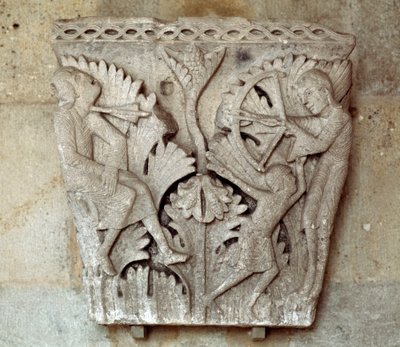 The death of Cain (carved capital) 作者 吉斯勒贝图斯