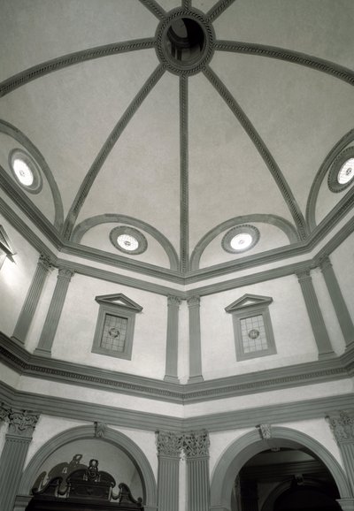 Giuliano da Sangallo（1445-1516）在项目上建造的八角形圣器收藏室的视图 作者 朱利亚诺·贾安伯蒂·达·桑加洛