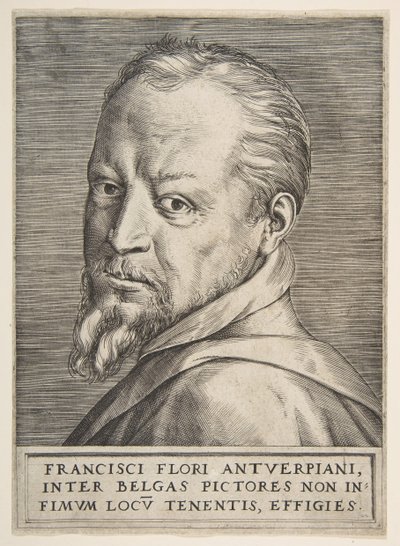弗朗斯·弗洛里斯（Frans Floris）的半身像，1531-76年。 作者 朱利奥·博纳松