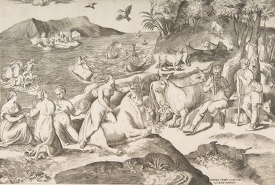 欧罗巴的强暴》，1546年。 作者 朱利奥·博纳松