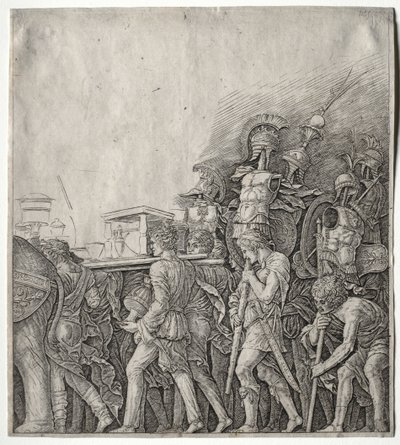 凯撒的胜利：Corselet承载者，c。 1498。 作者 朱利奥·坎帕尼奥拉（Giulio Campagnola）