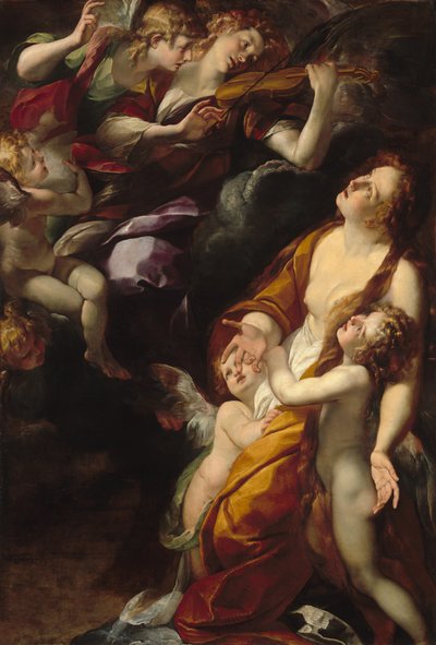 马格达林的狂喜 作者 Giulio Cesare Procaccini