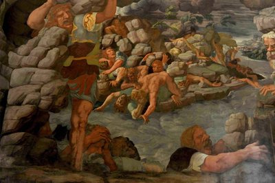 巨人陷落巨人殿堂，1536年 作者 朱利奥·罗马诺