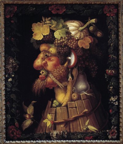 秋天。 关于季节的寓言。 朱塞佩·阿尔钦博多 (1527-1593) 的绘画。 卢浮宫 作者 朱塞佩·阿辛博多